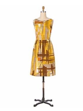 Anthropologie Tabitha Naples Brushstrokes Dress Size 4 EUC